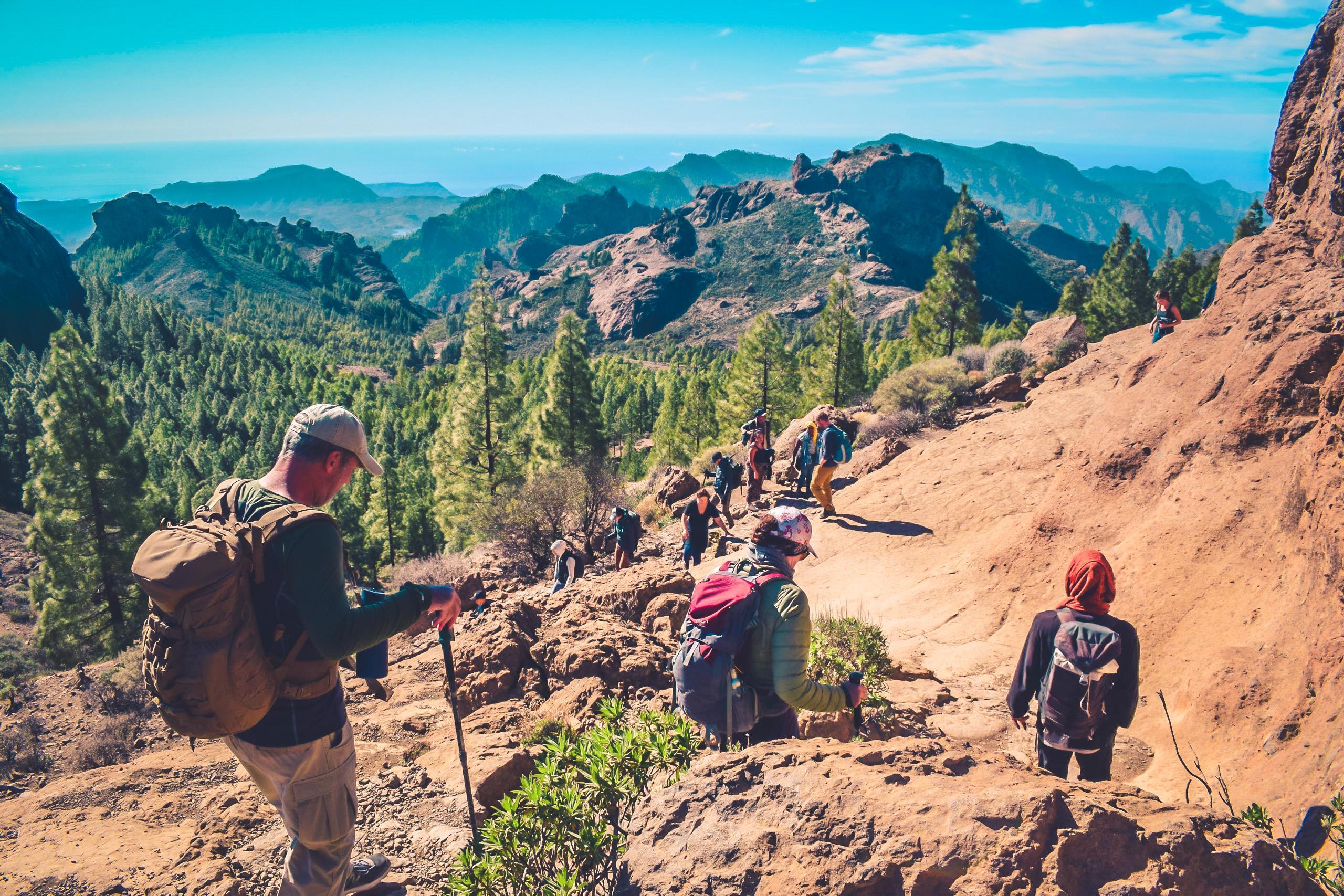 Senderismo en el Volcán de Gran Canaria